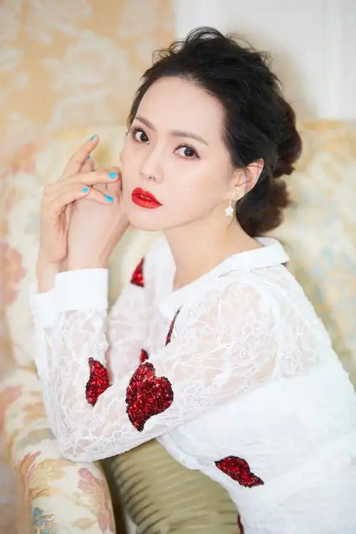 伊能静蕾丝长裙成熟优雅写真图片