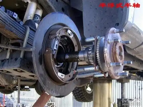 汽车半轴的全浮式和半浮式分别指什么