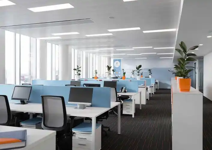 成都公司办公室天花板装修实景图