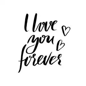 矢量图.我永远爱你照片