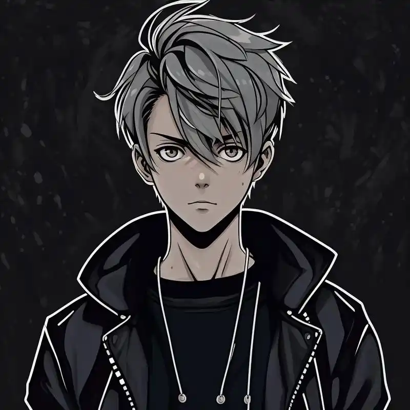 95动漫男生黑暗系头像,帅的有点上头95