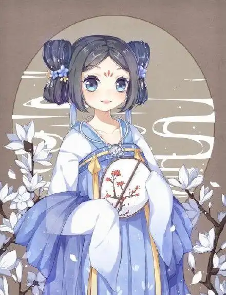 可爱古风动漫女孩图片