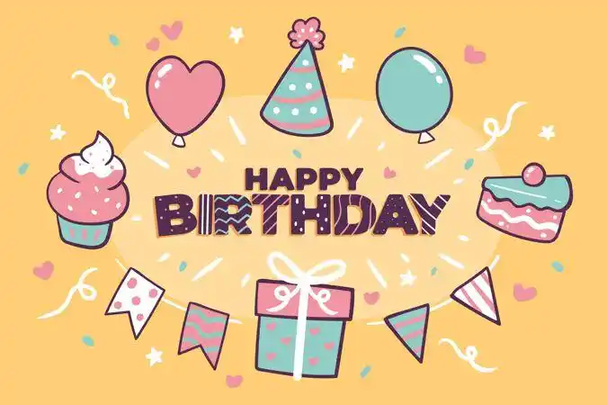 背景 生日 生日快乐 聚会 手绘 周年纪念 墙纸 庆祝 活动 生日背景