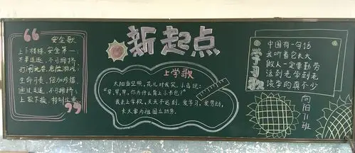 形式不一的色彩,文字,框架等,构成了一幅幅美丽的黑板报