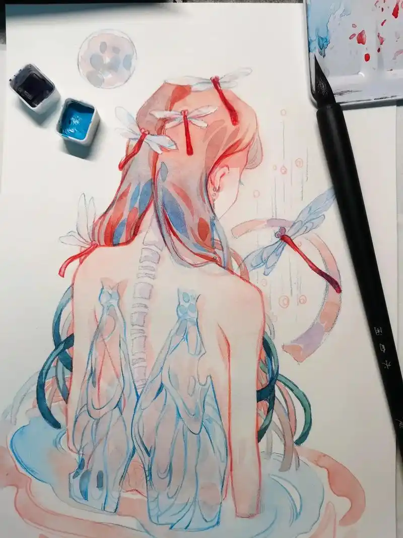 临摹黄皮桑老师的画这本书叫水彩魔方