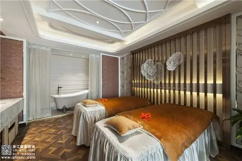 嘉兴桐乡美容院设计公司豪华美容院装修设计效果图浙江国富装饰