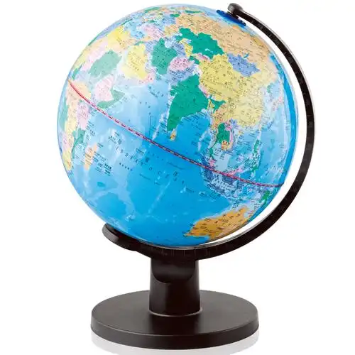 得力全塑办公学生地理教学用品 直径25cm正品[3034]地球仪 地理教