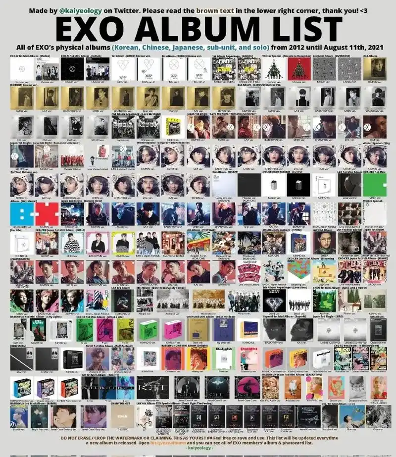 exo#专辑#小卡 合集 每张图都是满满的金钱啊 - 抖音