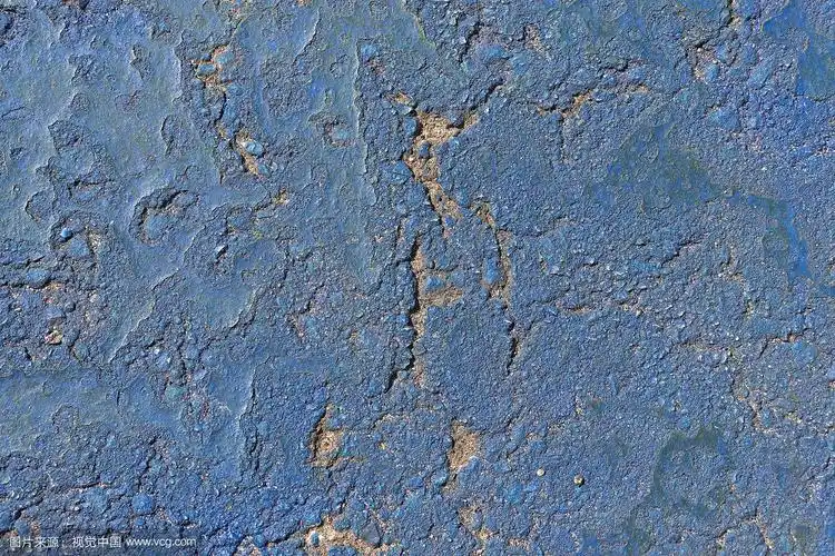 蓝色的混凝土纹理背景,蓝色的水泥墙纸