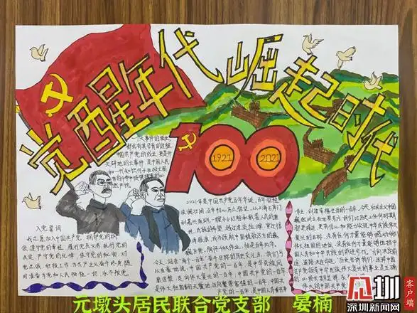 通过开展"献礼建党百年,绘出红色信仰"主题手抄报评比活动,鼓励各党