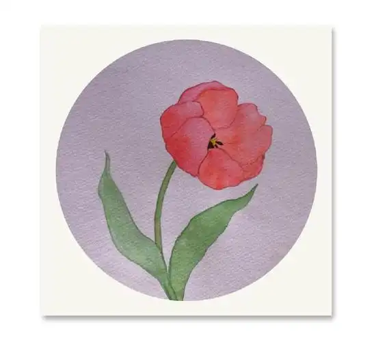 简简单单手绘一朵水彩郁金香