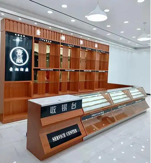 烟酒柜烟酒展示柜烟柜酒柜实木展示柜便利店超市烟酒展示红酒茶叶