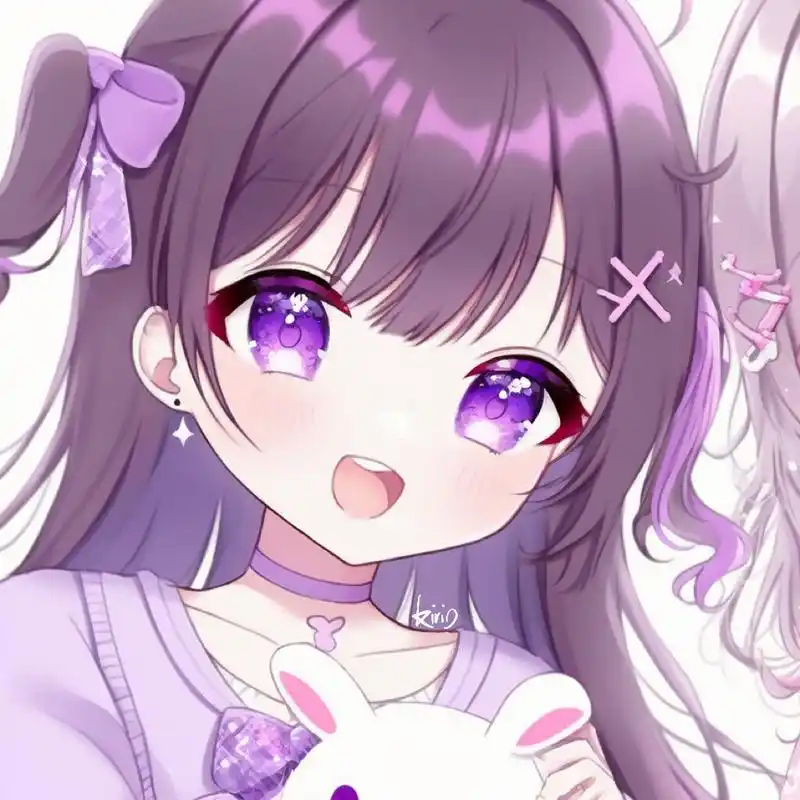 niji头像96粉紫色闺蜜 头像自取 转载注明出处,禁止二改商用