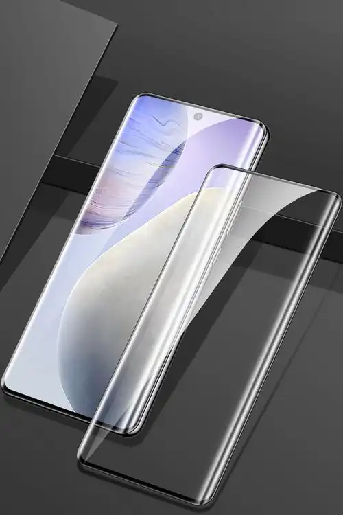 魅仑华为nova8pro钢化膜曲面曲屏防摔防爆玻璃膜nova8高清款曲面钢化