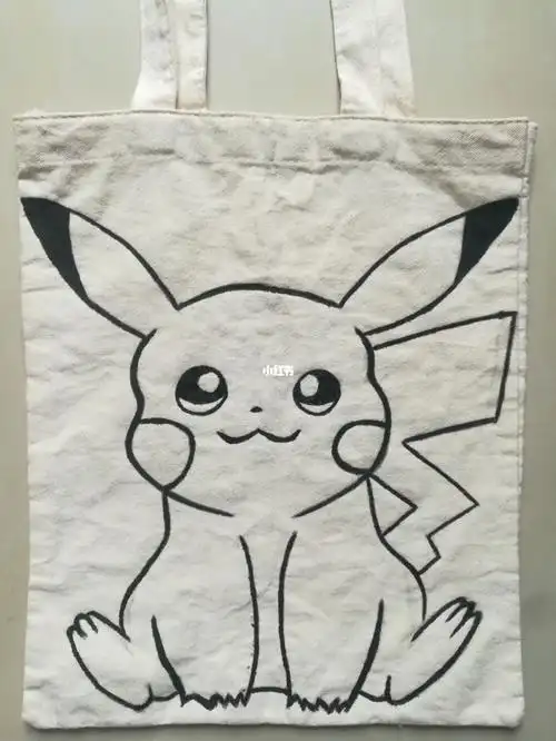 手绘帆布包皮卡丘