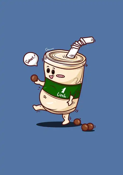 原创小肚腩系列·珍珠奶茶