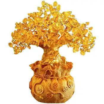 仿真发财树 招财树 摇钱树 风水摆件