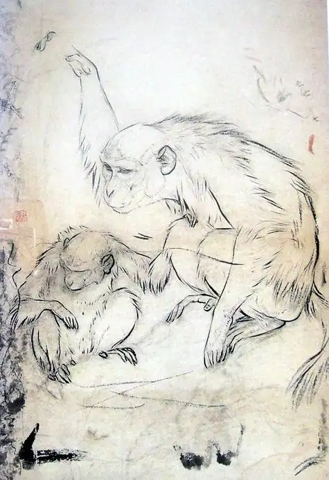刘奎龄画猴作品欣赏