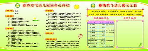 海报印制669素材525幼儿园园务公开示栏