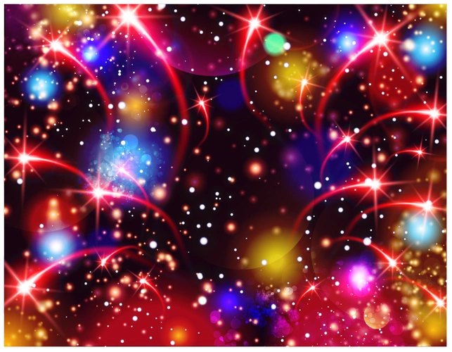 炫酷潮流梦幻炫彩矢量背景图