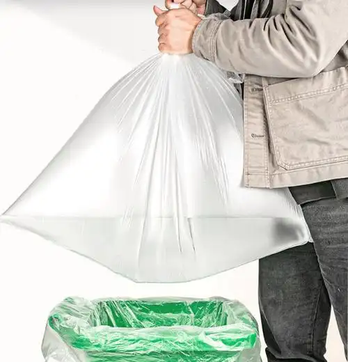 白色透明大垃圾袋大号家用酒店加厚60x70x80x90特大塑料平口240l