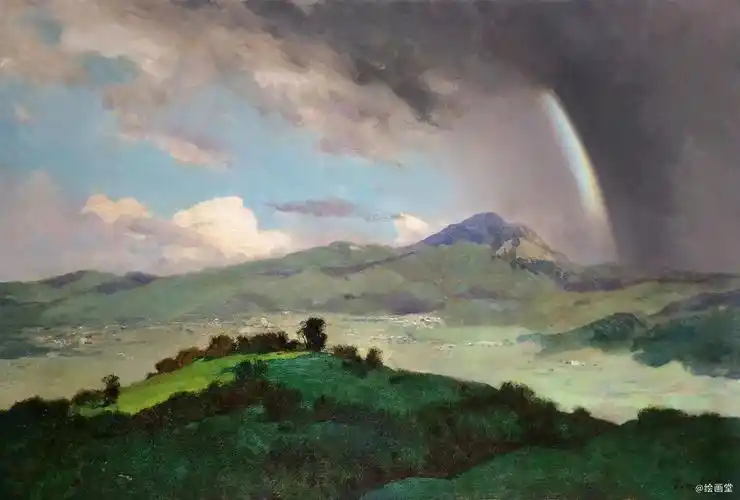 莫斯科郊外的黄昏——俄罗斯艺术学院校长的油画作品展