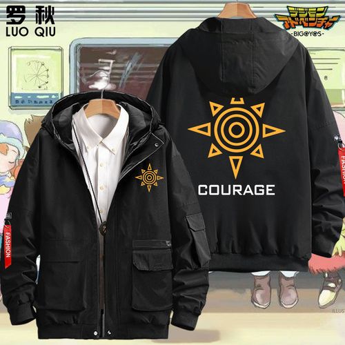 数码宝贝大冒险勇气徽章八神太一夹克连帽男女学生外套帽衫上衣服