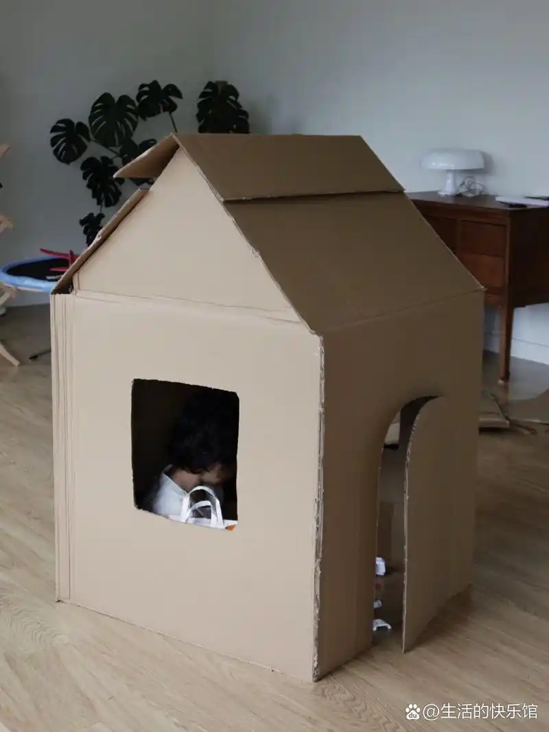 77 裁出门,窗户和屋顶,delay的小房子拥有一个弧形拱门,一个外开窗