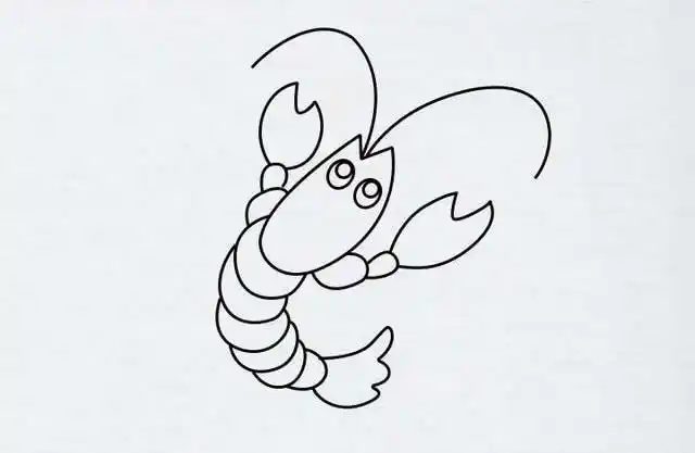 教大家学画小龙虾简笔画画法详细步骤图解教程