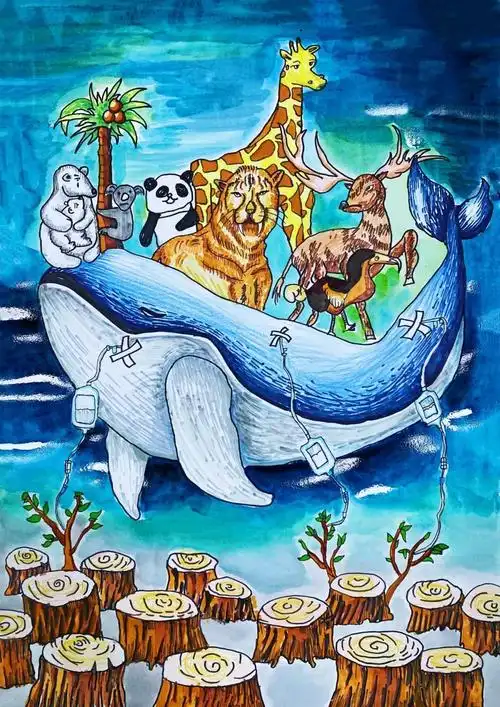 世界地球日儿童画公益大赛获奖作品出炉 | 世界地球日