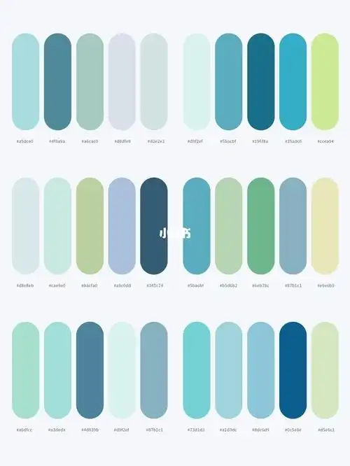 色卡分享|蓝色系列—集合_蓝色系_绘画_科技数码_软件服务