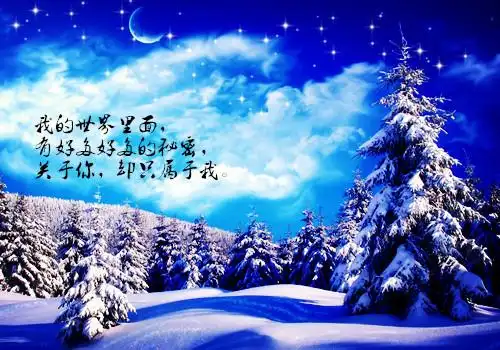 梦幻伤感雪景图片让我们忘却曾经的伤