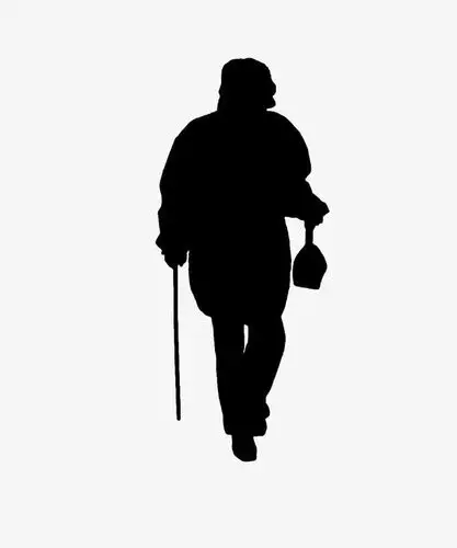 关键词 : 拄拐剪影,拄拐老人,老人剪影