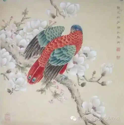 工笔花鸟图片(顶级花鸟画作品图片)