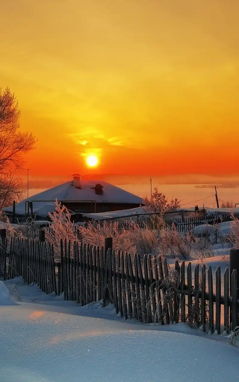 冬季冰雪唯美自然风光手机桌面主题壁纸 第二辑-风景-手机壁纸下载-美