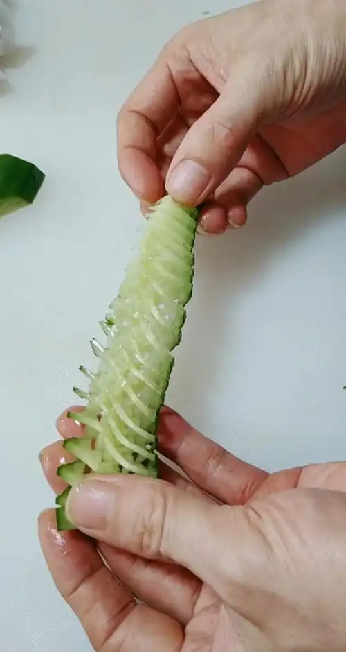 黄瓜最美切法