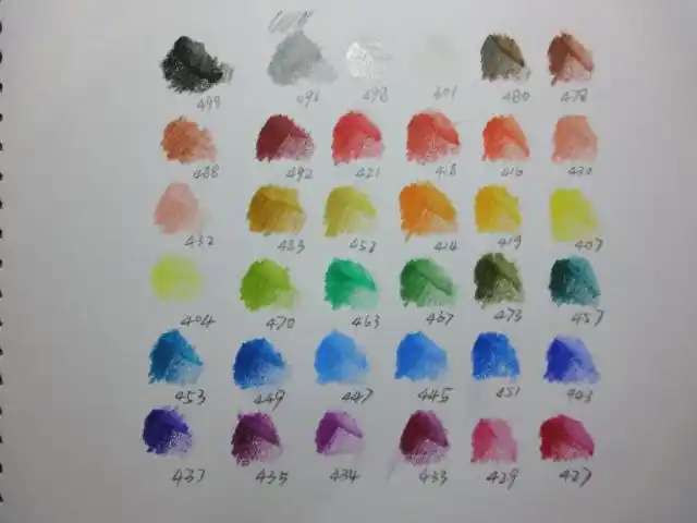 谁知道辉柏嘉水溶彩铅36色,各色的名称分别是什么?