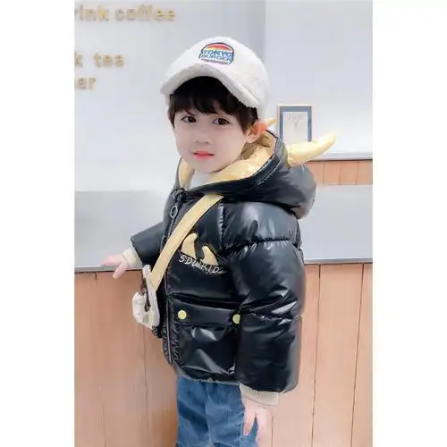 男童棉服潮童男宝宝加厚连帽外套5小童1-3周岁羽绒冬季棉衣洋气潮