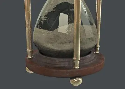 沙漏 简模 玻璃沙漏 时间_heikeji作品_场景场景部件_cg模型网