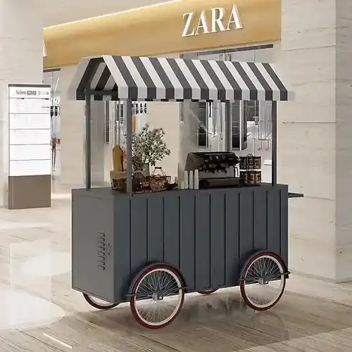 网红花车摆摊小推车商场超市促销车移动售货车早市夜市美食餐车