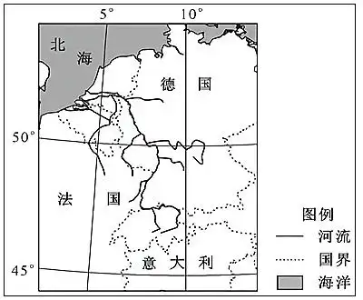 航道之一流域内乳畜业发达下图为莱茵河位置示意图据此完成下面小题
