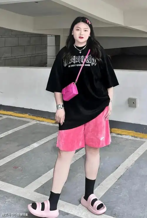 无关身材,多张又胖又矮的图片诠释,150斤也美得出奇_刘海来_女孩_脸型