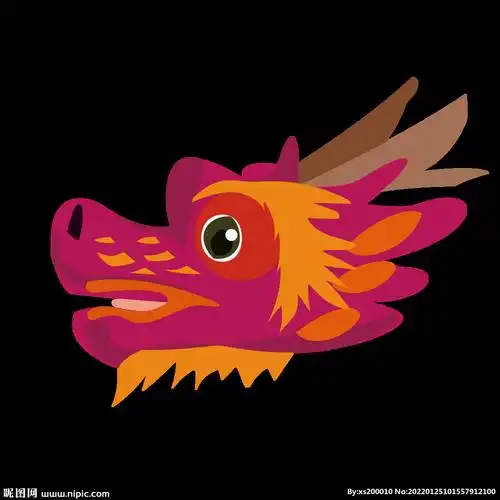 中国龙龙头图片