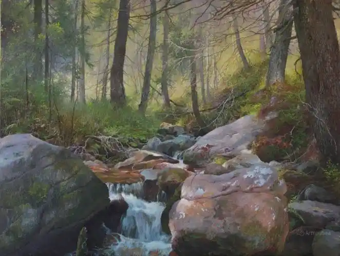 乌克兰画家尤里·克拉普精致细腻的风景油画作品欣赏_艺术_klapouh