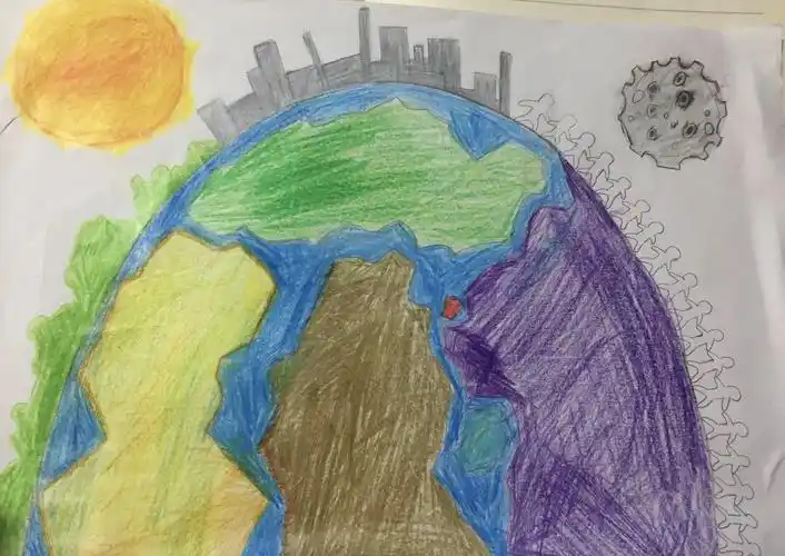 我的彩色地球!——记实验小学三(2)班主题海报制作活动