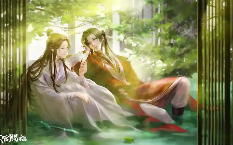 自制天官赐福动态壁纸,盯妻狂魔花城,我宣布你们原地结婚!