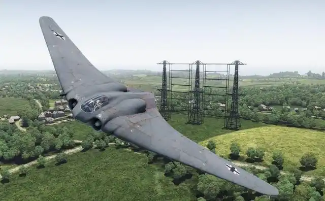 b-2的鼻祖:世界上第一架无尾飞翼隐身轰炸机还是德国造