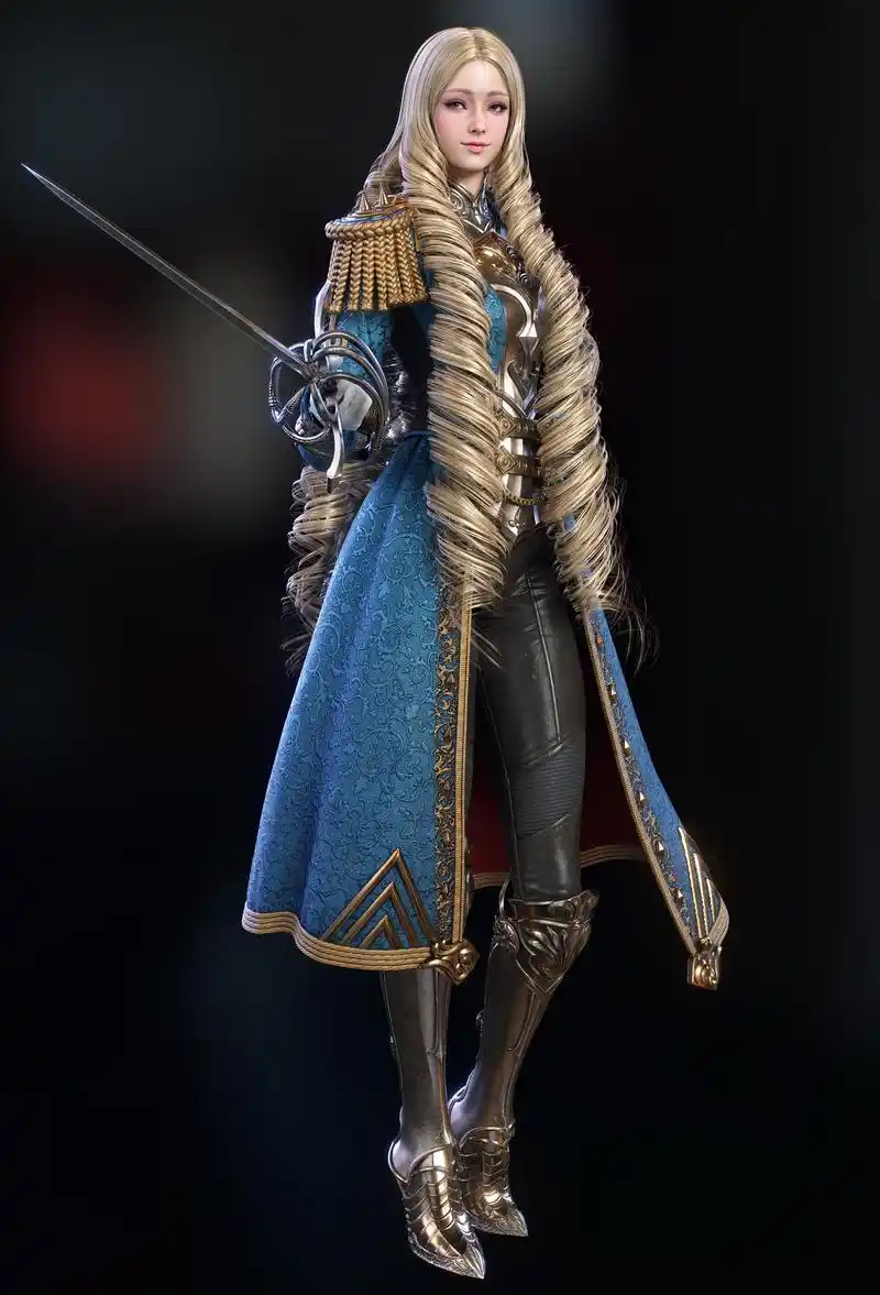 不错的一组3d人物建模作品!造型漂亮细节到位