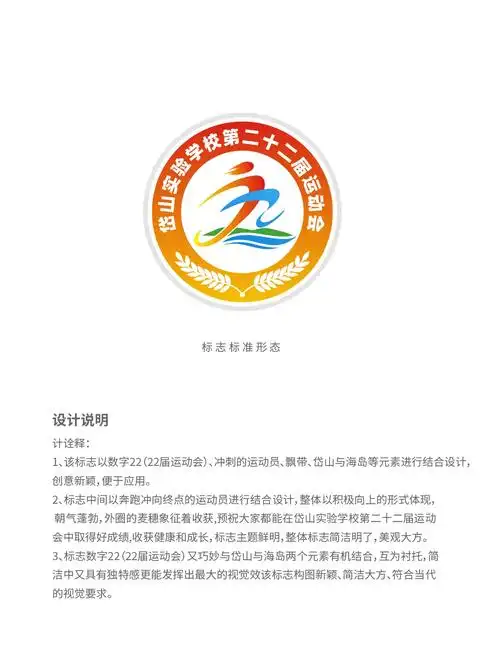 第二十二届校园运动会logo设计解析