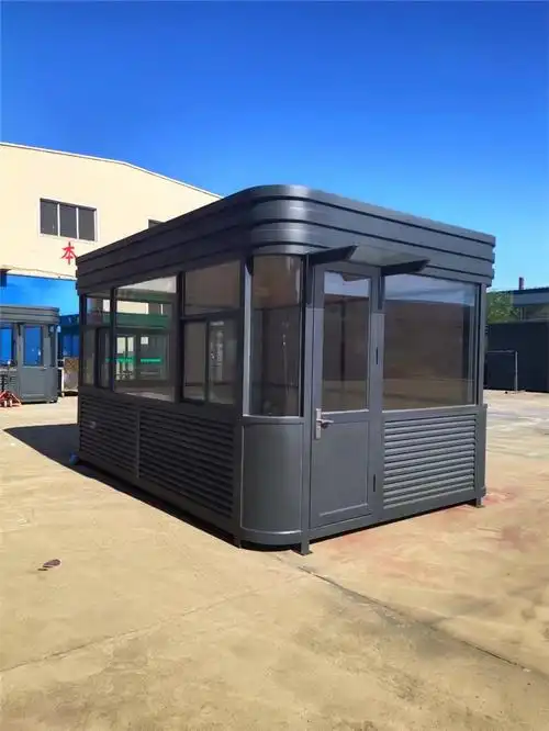 沈阳临时用彩钢房岗亭/景区公园吸烟室/沈阳环卫垃圾房款式图片